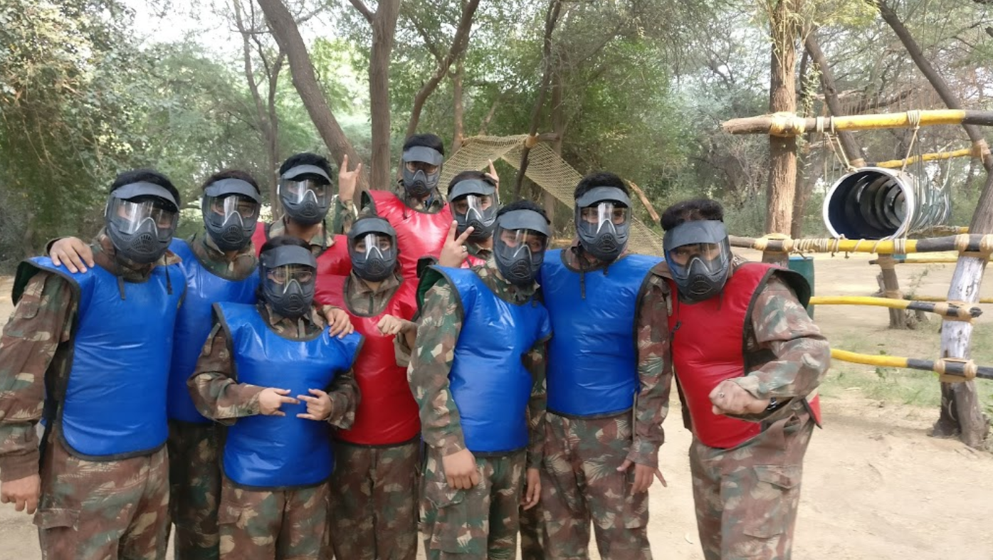 Paintball at camp wild retreat